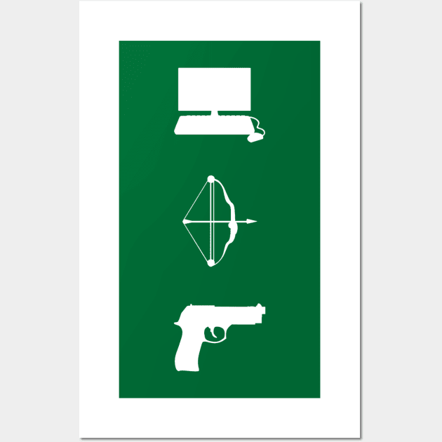 Team Arrow - Symbols - Weapons Wall Art by FangirlFuel